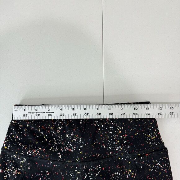 Sweaty Betty Womens Pants 4 Black Confetti Print Power 7/8 Leggings Performance - Picture 4 of 13